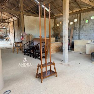 Tiang Bendera Kayu Jati Minimalis Andra Furniture