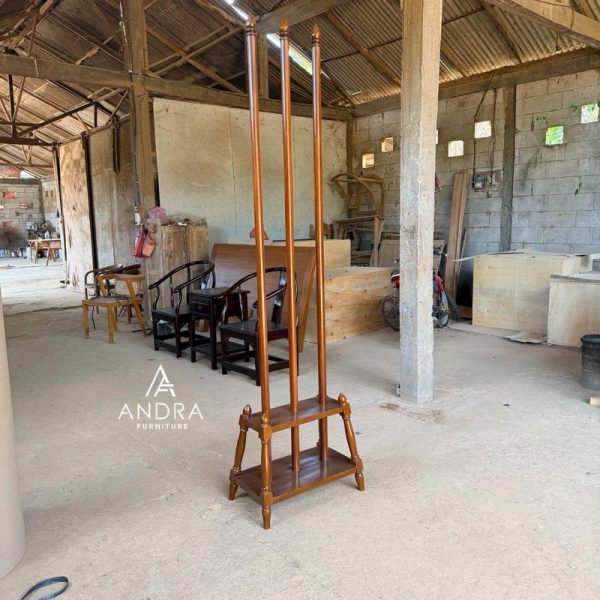 Tiang Bendera Kayu Jati Minimalis Andra Furniture